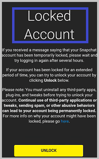  Desbloqueo de inicio de sesión de Snapchat