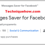 Ahorro de mensajes para Facebook