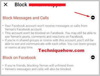 bloquear solo mensajes