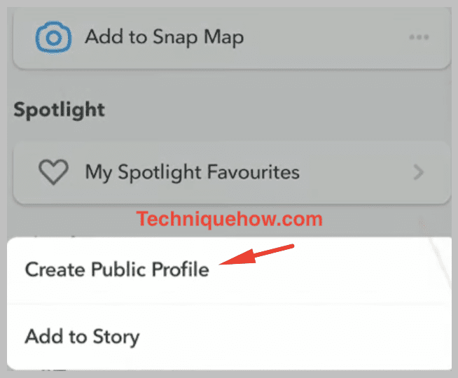 crear perfil público