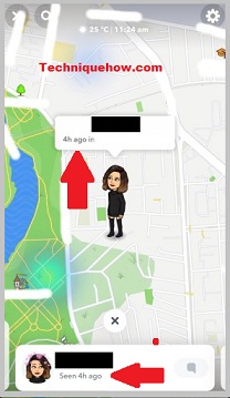 snapchat snap map visto por última vez