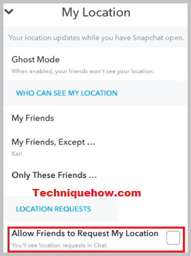 solicitar ubicación habilitar snapchat